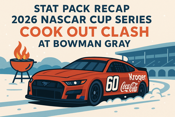 Stat Pack Recap: 2026 NASCAR Cup Series Cook Out Clash at Bowman Gray