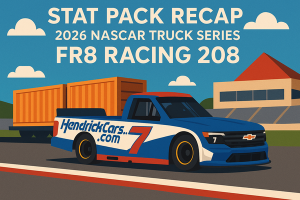 Stat Pack Recap: 2026 NASCAR Truck Series Fr8 Racing 208